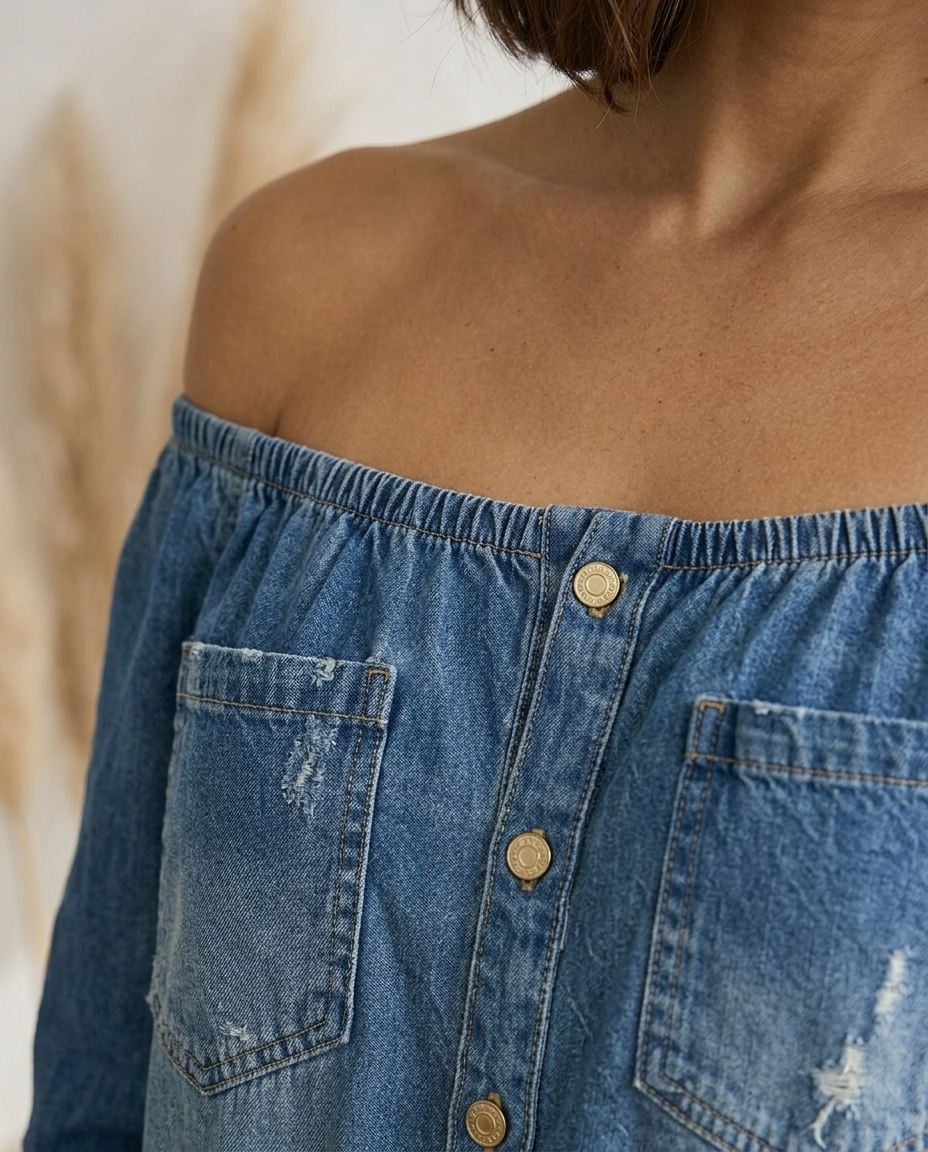 Amalia | Tuta con Scollo alla Bardot