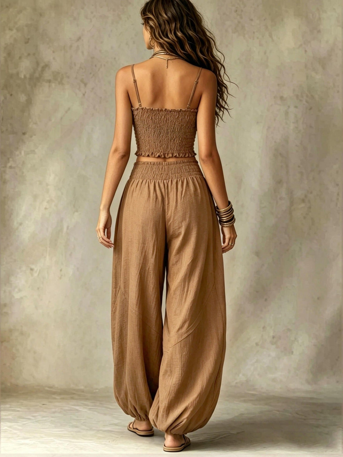 Marisa | Completo Due Pezzi con Top Arricciato
