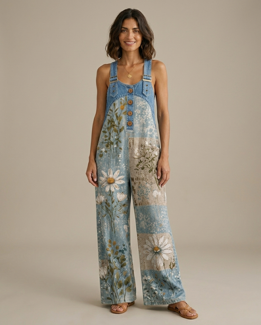 Luna | Tuta a Fiori Vintage