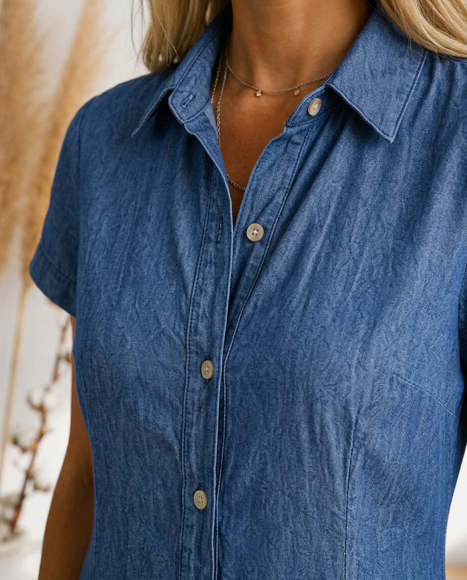 Melissa | Abito Chemisier Blu Mediterraneo
