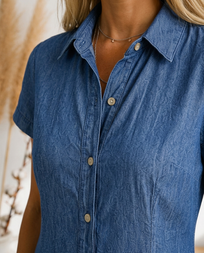Melissa | Abito Chemisier Blu Mediterraneo